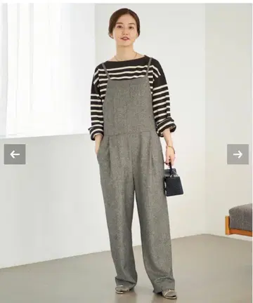 IENA 스트레치 헤링본 올인원