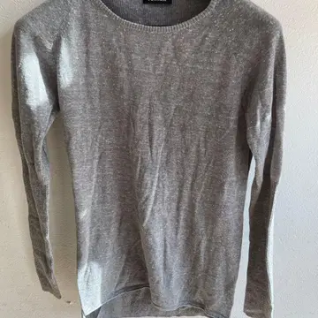 DENHAM 그레이 긴팔 티셔츠