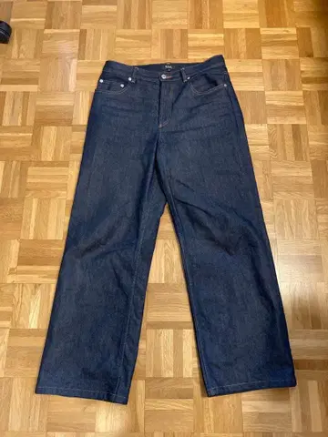 a.p.c aaron 아론 denim wide