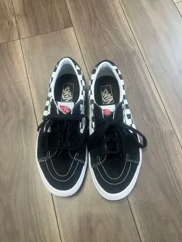 레어 2020 vans Sk8-low 블랙 체커 US10 28