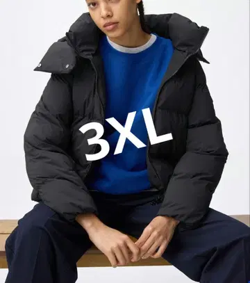 GU 히트 패딩 블루종 3XL 오버 사이즈 패딩 자켓