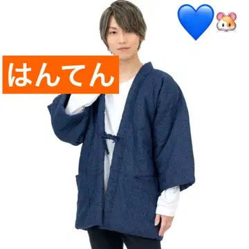 한텐 네이비 카노코 패턴 일본제 택 포함 포켓 있음 새상품