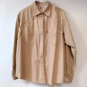 Levi Strauss & Co. 베이지 긴팔 셔츠 S