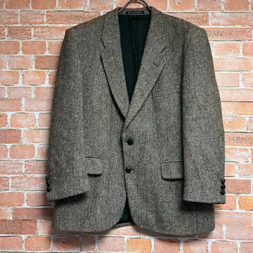 (레어) 챗츠워스 x 해리스 트위드 믹스 트위드 자켓 XL 영국제