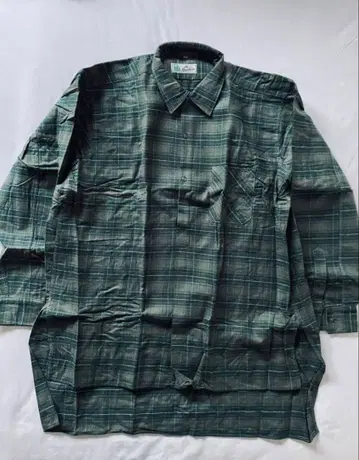 60s 프랑스제 데드스탁 La forestiere 플란넬 그린