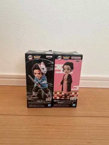 [ 새상품 미개봉 ] 귀멸의 칼날 탄지로 네즈코 피규어 세트