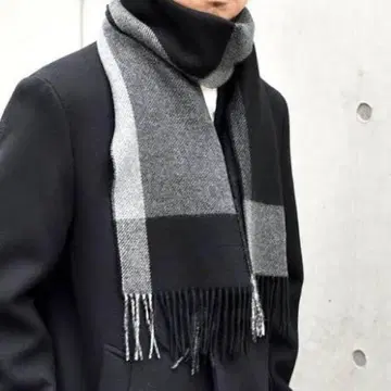 SHIPS any: 캐시미어 리버서블 체크 머플러