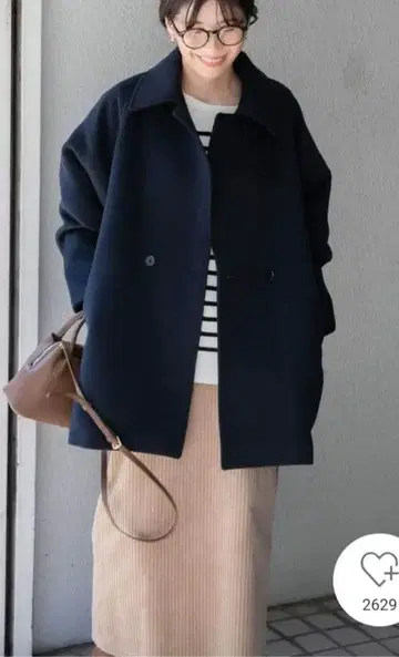 어반 리서치 도어스 코듀로이 타이트 스커트 베이지