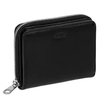 A.P.C APC 이단 접이식 라운드 지퍼 버튼 지갑 가죽 정가 4만