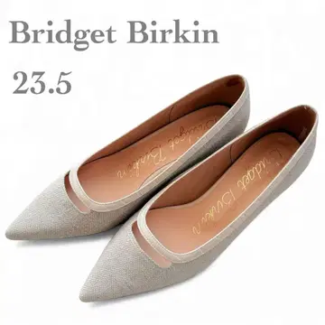 [ 새상품급 ] 브리지트 버킨 스틸레토 펌프스 베이지 23.5 일본제