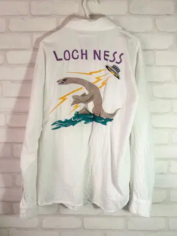 LEGENDA 레전드 긴팔 셔츠 코튼 셔츠 자수 넥키 네스호