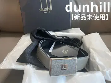 dunhill 그레이 가죽 벨트 프리 사이즈