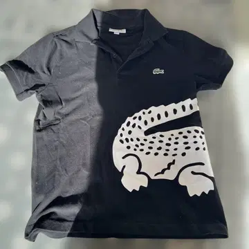 LACOSTE 블랙 피케 셔츠 US S
