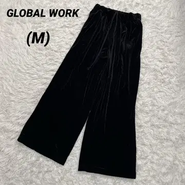 GLOBAL WORK 글로벌 워크 벨로아 팬츠 블랙 이지 팬츠