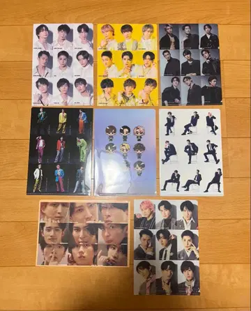 Snow Man CD 특전 클리어 파일 8장 세트