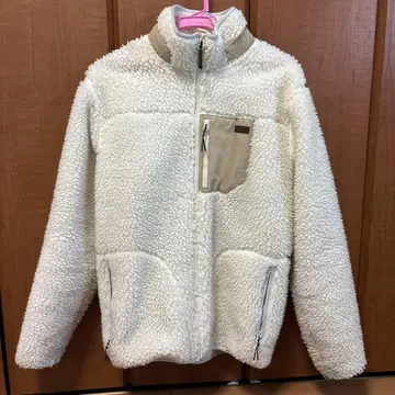 화이트 플리스 자켓