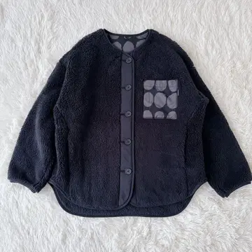 새상품급 완판템 유니클로 마리메꼬 플리스 가디건 다크 그레이 L