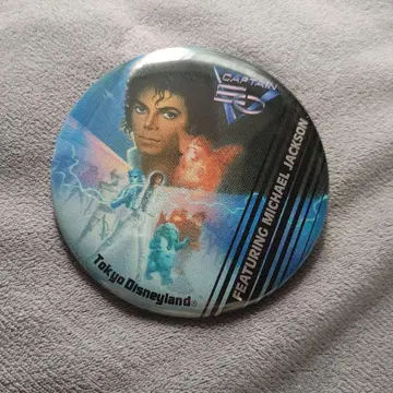 디즈니랜드 캡틴 EO 캔뱃지 마이클 잭슨