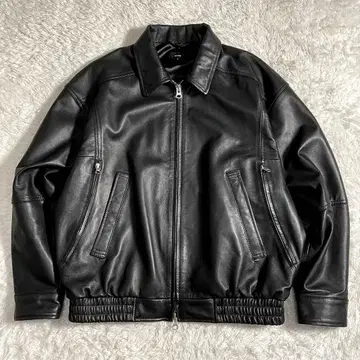 빔즈 와이드 핏 4 포켓 가죽 블루종 24년 모델