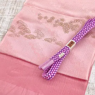 순수 실크 오비 장식 천 허리띠 2종 세트 1