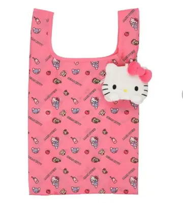 산리오 파우치 포함 에코백 키티 [ 미사용 새상품 ] 익명 배송