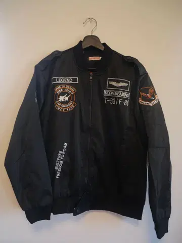 BALIJINMA 블랙 플라이트 자켓 M