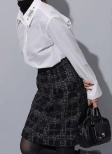 Apuweiser-riche 트위드 미니 스커트 M