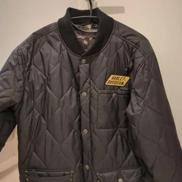 HARLEY-DAVIDSON 퀼팅 자켓 블랙