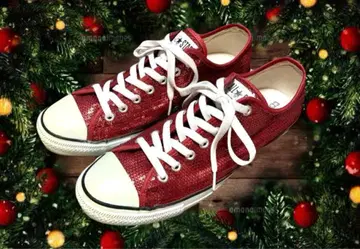 [ 데드스탁 ] 컨버스 스팽글 레드 빨간색 10 1/2