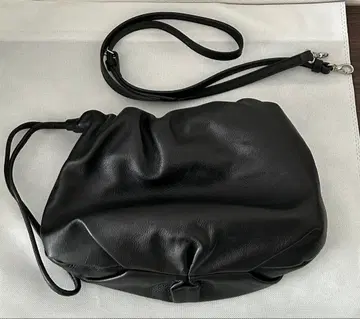 russet 블랙 가죽 복조리 4WAY 숄더백