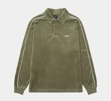 허프 HUF DOT VELOUR POLO 카키