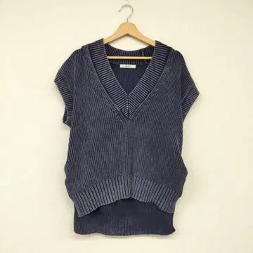 relume 네이비 V넥 베스트 레이어드 스타일 프리 사이즈