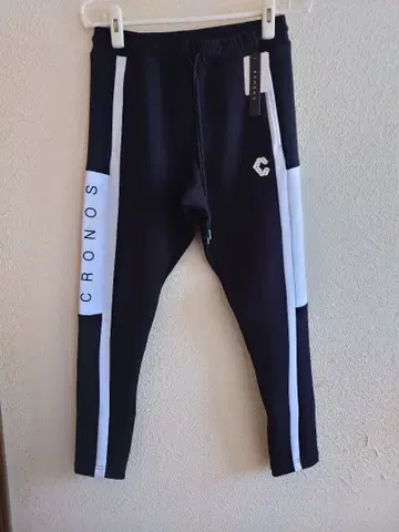 새상품 CRONOS 조거 팬츠 블랙/화이트