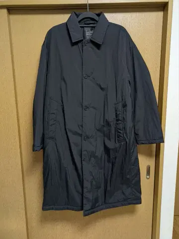 MUJI 블랙 스텐카라 코트 L 사이즈