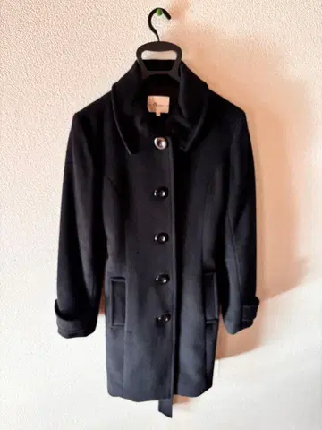 & by P&D 블랙 롱 코트 40 아우터