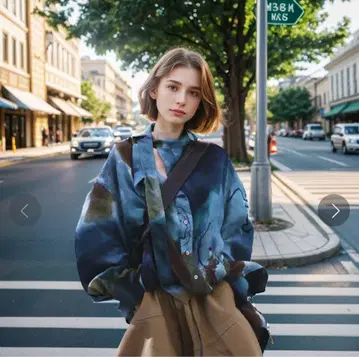 [ LONDA ] 크로스 넥 블라우스