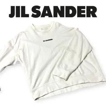 JIL SANDER 오버 사이즈 맨투맨 화이트 XL