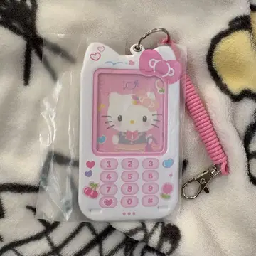 산리오 헬로키티 폴더폰 모양 패스 케이스