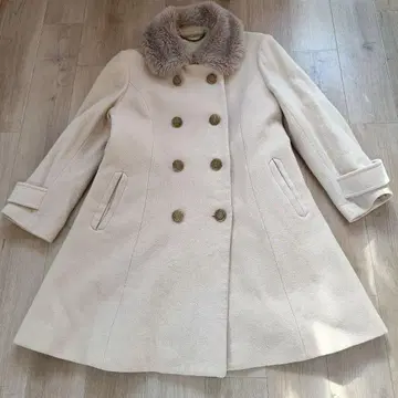 제인 마플 퍼 옷깃 울 코트