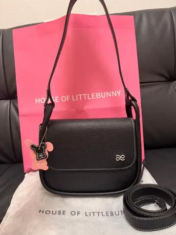 HOUSE OF LITTLEBUNNY 블랙 숄더백