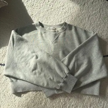 BEAUTY&YOUTH 그레이 크루넥 맨투맨