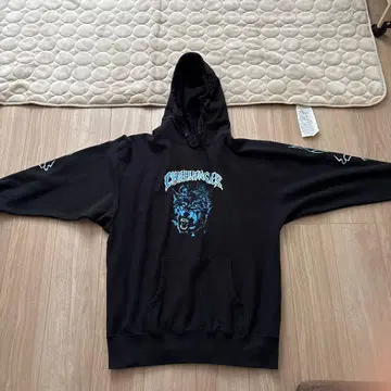 CHALLENGER 늑대 그래픽 후드티 블랙