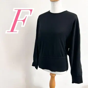 네이비 크루넥 긴팔 니트 풀오버 심플 깔끔 코디