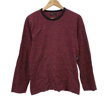 12C463-19 아그네스 베 옴므 롱T 보더