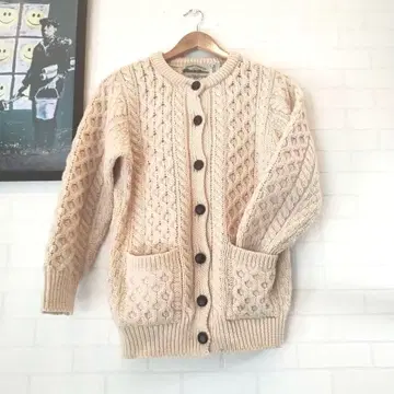 Aran Crafts 아란 니트 울 니트 피셔맨 스웨터