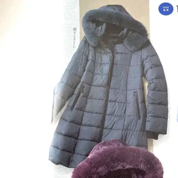 새상품: 타카시마야 스타일 에코 퍼 부착 파이버 솜 코트