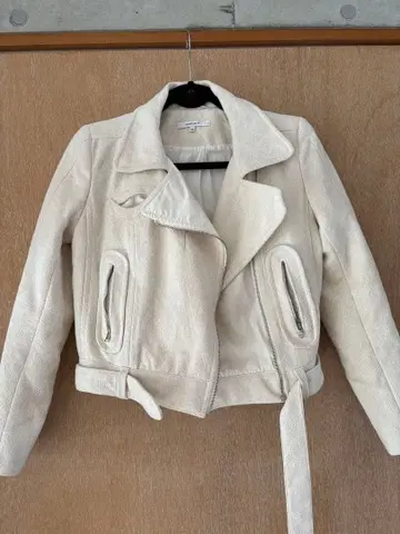 CARVEN 화이트 라이더 자켓 38