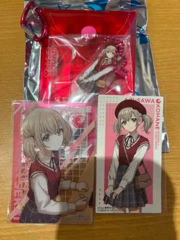 프로젝트 세카이 스시로 멀티 파우치 카드 씰 아즈사와 코하네