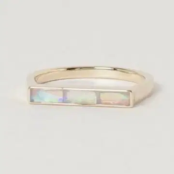 오로라 오팔 반지(L) [ K10YG ] Sowi