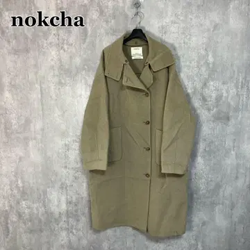 녹차 핸드메이드 롱 코트